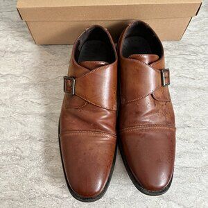 Kenneth Cole Reaction Men's Pure Monk Strap Loafers, size 9, preowned